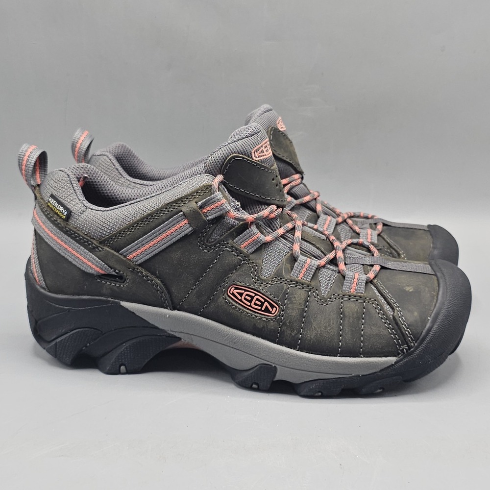 Keen Targhee ll WP Magnet/Coral Boot Women's Sz 9 W 1022815 KeenDry Waterproof